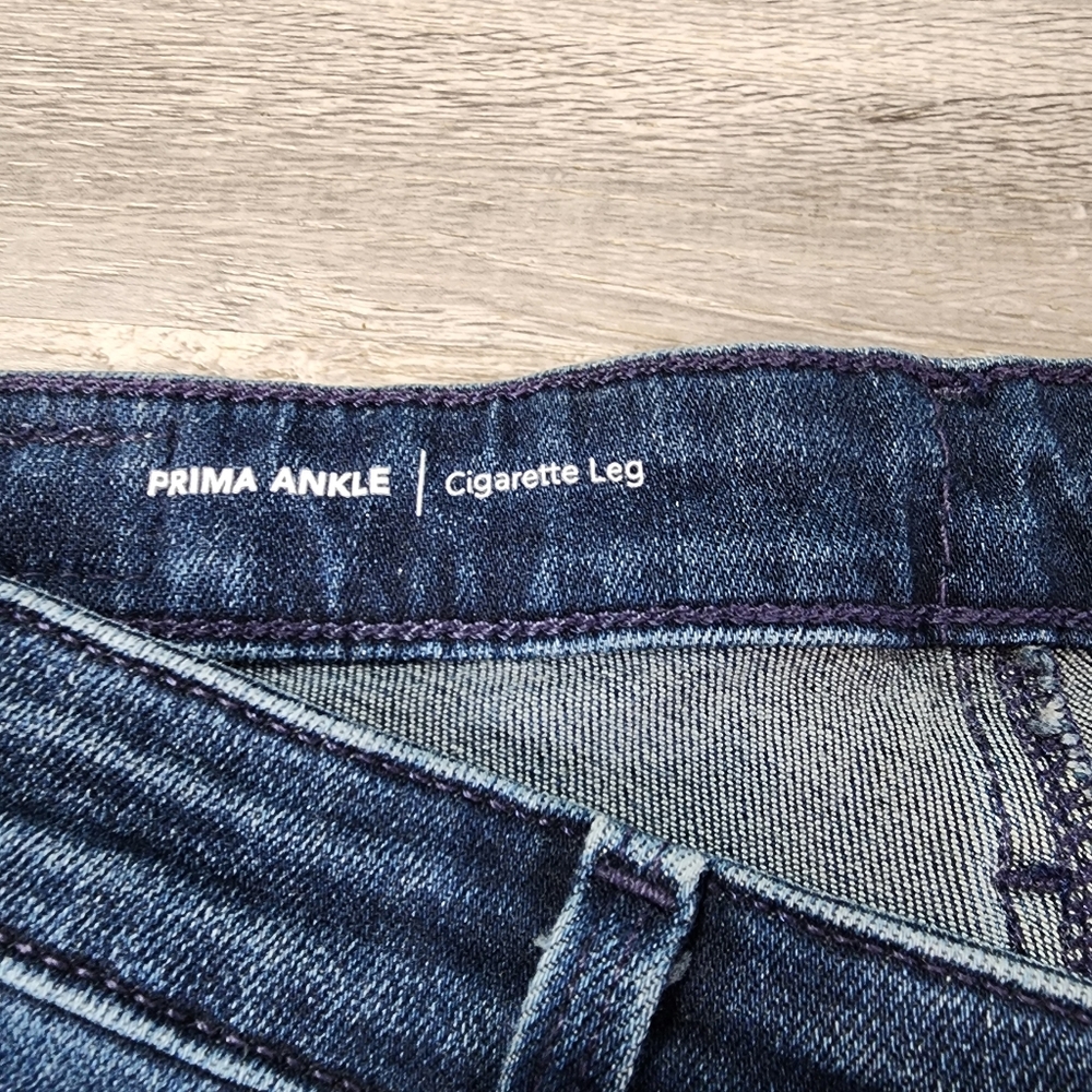 AG Adriano Goldschmied Prima Ankle Dark Wash Denim Cigarette Ankle Jean 27 R - Picture 4 of 12